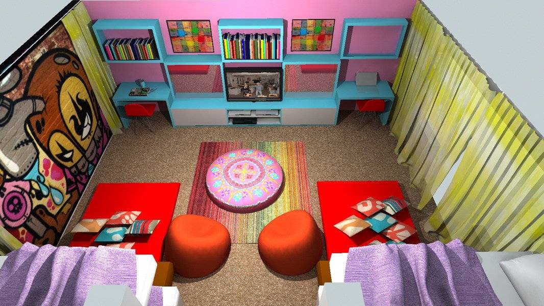 Computer rendered Kids room By Kevin Brown